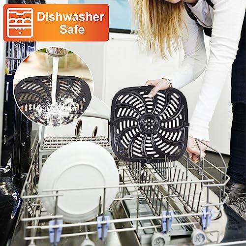 Upgraded Air Fryer Replacement Grill Pan for Chefman 8 QT, Nonstick Air