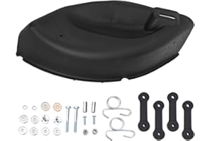 Mulch Cover Assembly for Craftsman 42" Deck Lawn Tractors LT1000 LT2000, Replaces 954040501 960710005, Black Plastic Mower Mu