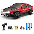 ACAMMZAR RC Drift Car, 1:24 Remote Control Car for Kids, 20KM/H 4WD High Speed RC Cars with LED Lights, Two Batteries, Extra Drifting Tires, Vehicle for Adults Boys Girls