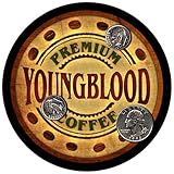Youngblood Family Name Coffee Rubber Drink Coasters