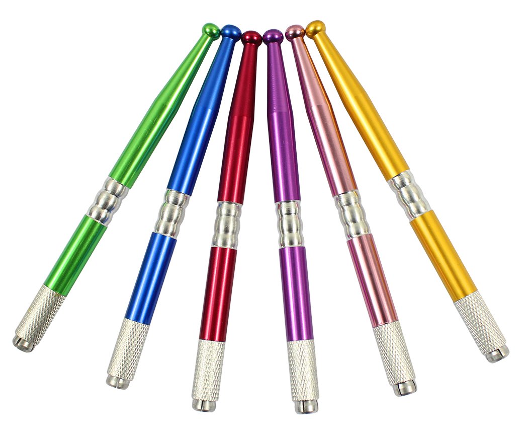 Xiaoyu 6PCS Manual Tattoo Microblading Pen Tattoo Machine Eyebrow Microblading Pens for Permanent Makeup Tattoo Supplies - Style2