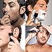 Nose Hair Trimmer, 4 in 1 Waterproof Rechargeable Grooming Kit for Men&Women-Nose, Ear, Hair, Sideburn, Mustache Trimming Set-Wet/Dry Use&Vacuum Cleaning System (Blue)