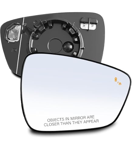 Heated Passenger Side Mirror Glass With Blind Spot For 2013-2016 Ford Escape – Direct Fit