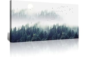 Lapremoly Wall Decorations For Living Room Large Canvas Framed Wall Art For Bedroom Modern Office Mountain Forest Trees Landscape Canvas Art Wall Paintings Ready To Hang Home Decor 20" x 40"inch