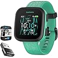 Garmin Bounce Kids Smartwatch Two-Way Text & Voice Messaging, Green Burst 010-02448-02 | Official USA Partner Model | Bundle with 2 YR CPS Enhanced Protection Pack & Converter Adapter Type C Adapter