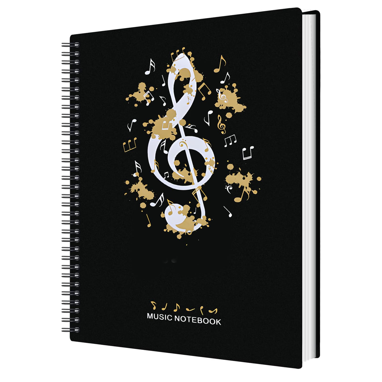A4 Music Folder, Pocket Display Book Waterproof Plastic 60 Pockets/120 Pages Presentation FolderA4 Music Sheet Chorus FolderStudent Drawing FolderStorage Book for Musical Score Paintings Photos- A