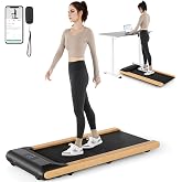 GYMAX Walking Pad, 2.25HP Under Desk Treadmill w/Smart App Control, LED Display &amp; 7-Layer Running Belt, 0.6-3.8 MPH Compact Mini Treadmill for Office &amp; Home, Portable Pad for Small Space
