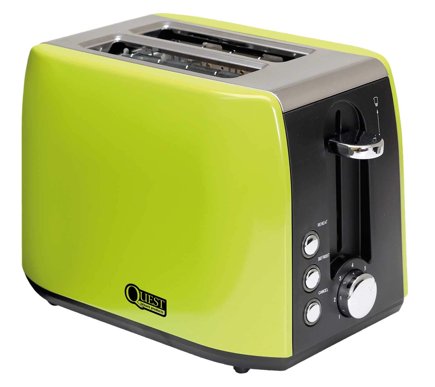 Quest 2 Slice Low Wattage Stainless Steel Toaster Caravan Campsite
