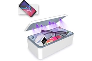 Cahot UV light Sanitizer Box, phone sanitizer with wireless charging, ultra-powerful 8 UV-C Sterilizer machine for Phone Toothbrush Nail Tools Jewelry and more