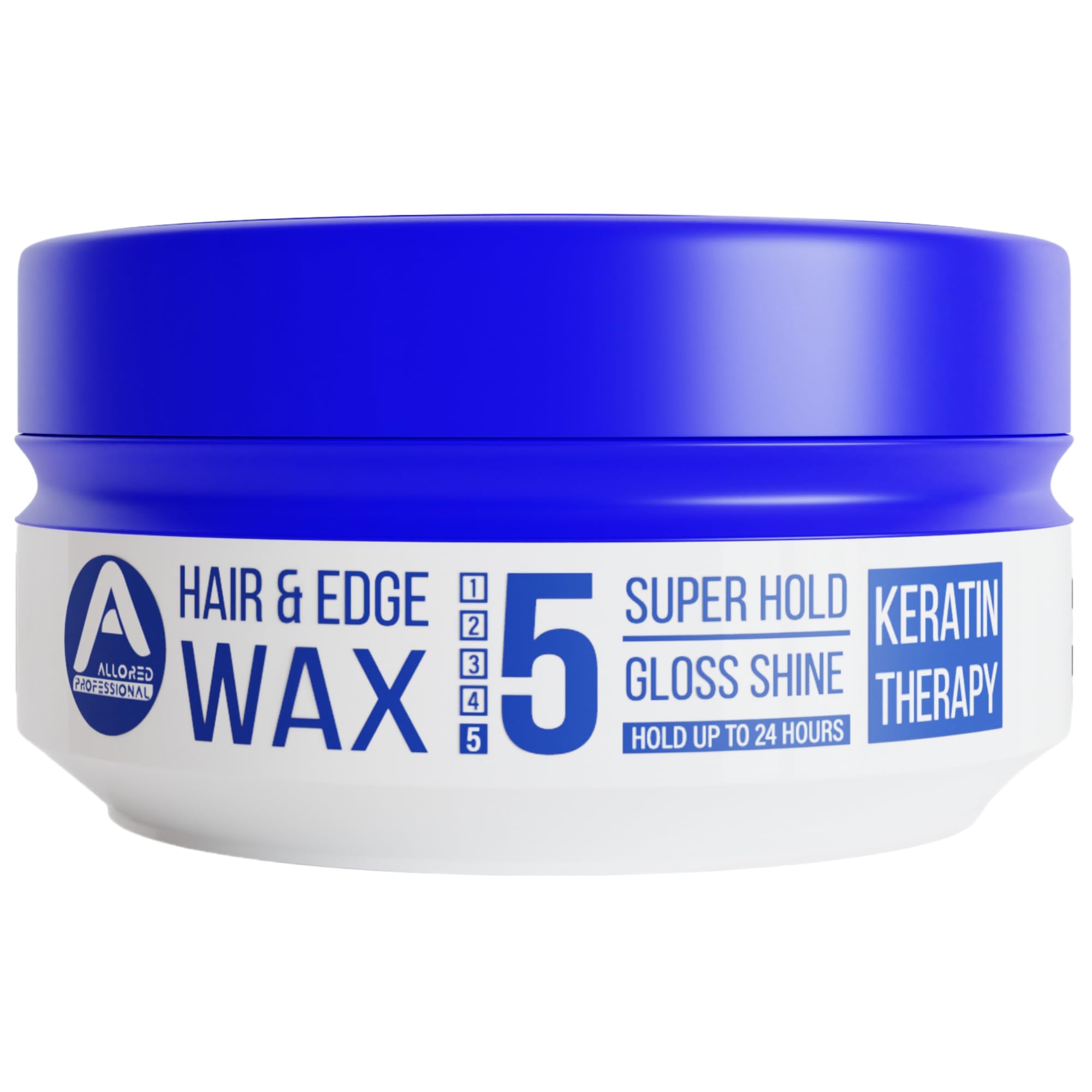 Allored Professional Keratin Therapy Hair Edge Styling Wax - Strong Hold Gummy Wax with Bubblegum Scent - 24 Hours Hold Edge Control Gel for Afro Hair - Aqua Hair Gel for Men & Women 150ml