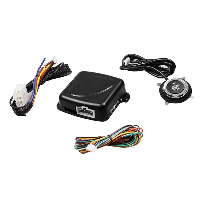 Auto Motor Push Zündung Startknopf Fernbedienung Keyless Entry Alarmanlage Neu !