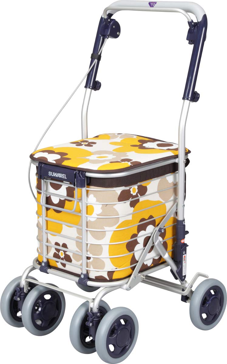 ユーバ産業(UBER) ワイヤーカート スワレル バッグ付き AS-0275 イエロー商品画像