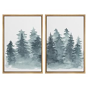SIGNWIN 2 Piece Framed Canvas Wall Art Nordic...