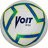 Voit Soccer Ball No. 5 for Training Liga MX Apertura 2022, White and Blue: Fusion of Innovation and Passion, Perfect for Amateur Football Enthusiasts, Hybrid Tech