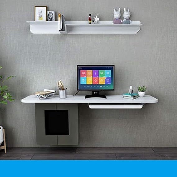 Amazon.de: Deawecall Tisch, Wandmontage, Computertisch, Schlafzimmer