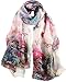 STORY OF SHANGHAI Womens 100% Mulberry Silk Head Scarf For Hair Ladies Silk Floral Head Scarfs