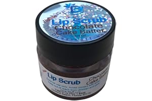 Diva Stuff Ultra Hydrating Lip Scrub for Soft Lips, Gentle Exfoliation, Moisturizer & Conditioner, Chocolate Cake Batter – ¼ oz (Made in the USA)