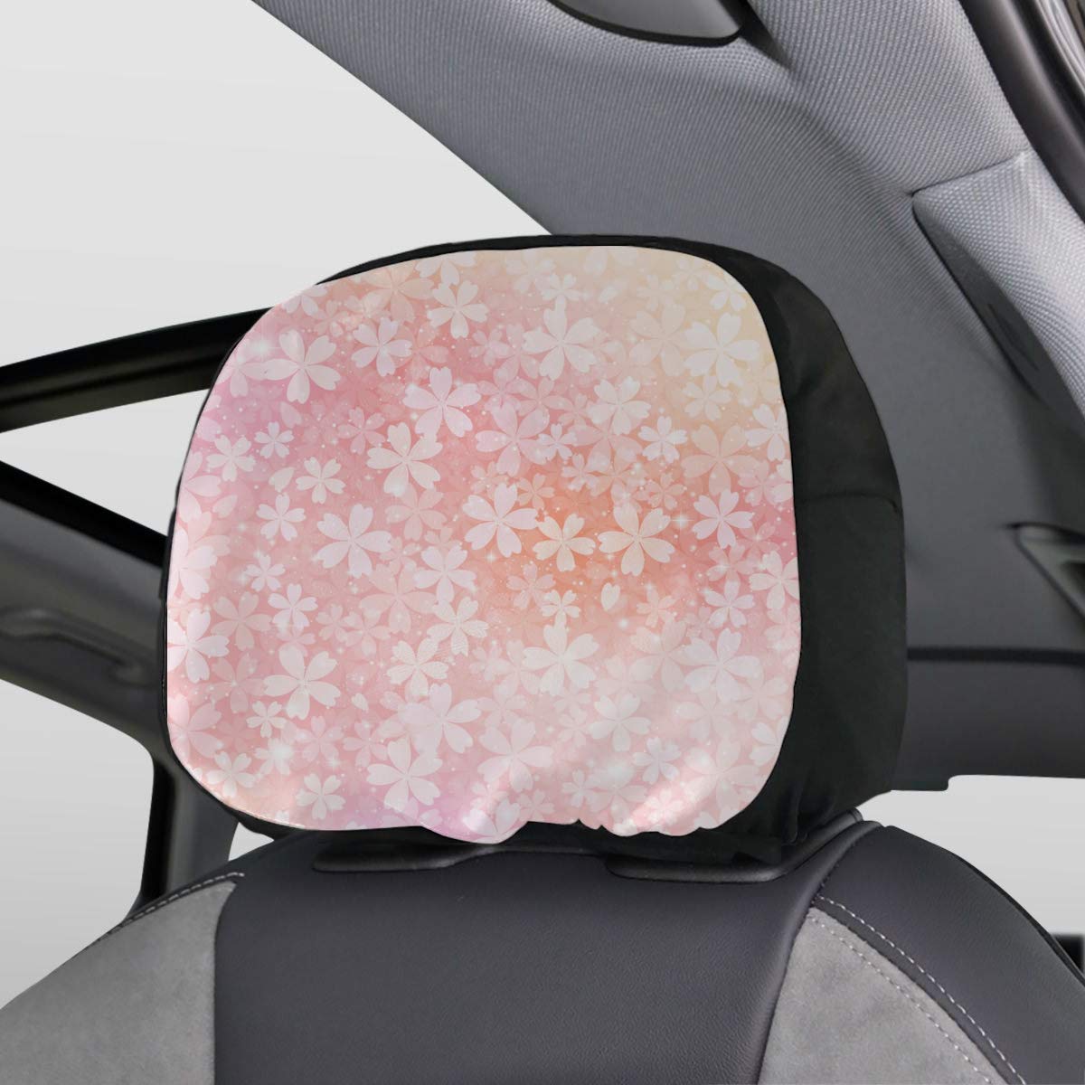 Universal Car Headrest Cover Pseudo Glitter Effect Romantic