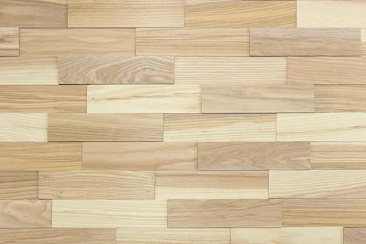 Wodewa Wandverkleidung Holz 3d Esche Living 1m Wandpaneele Moderne Wanddekoration Amazon De