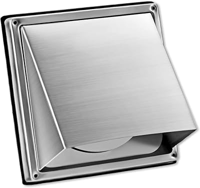 150mm 6 Inch Stainless Steel External Air Vent Wall Vent Gravity Flap