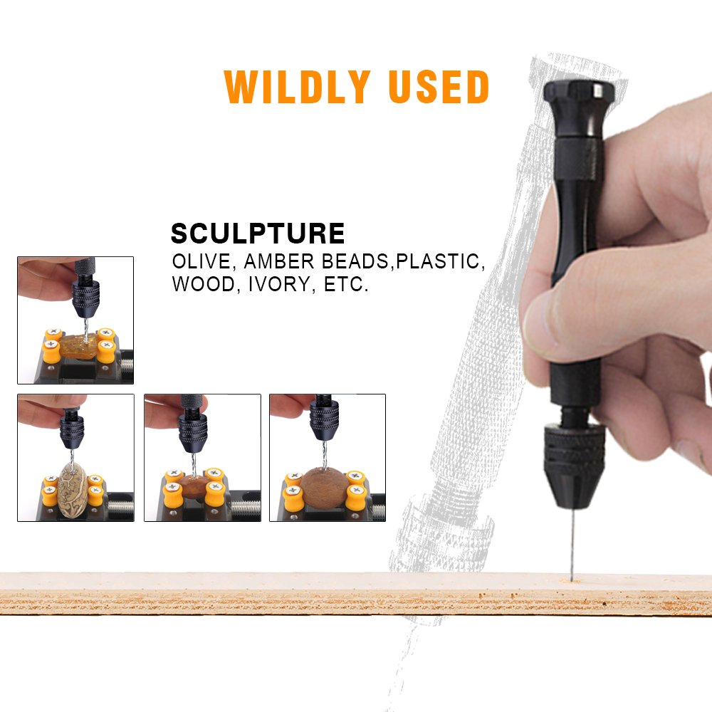 Download Xilko DIY Precision Pin Vise Model Mini Micro Hand Twist Drill Bits Set 686560759444 | eBay