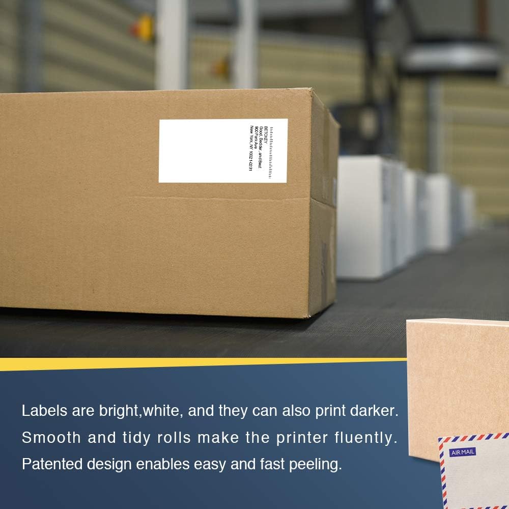 BETCKEY - Compatible DK-2223 Continuous 2" x 100'(50mm x 30.48m) Replacement Labels, Compatible with Brother QL Label Printers [1 Rolls + Refillable Cartridge Frame] : Office Products