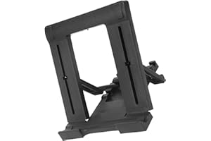 CHICIRIS Portable Storage Desktop Bracket for Mobile Phones, Adjustable Five Gears Tablet PC Holder, Black (Black)