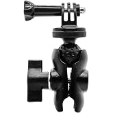 1" Ball Mount Adapter for Insta360 X6 X5 X4 X3 X2 X One R RS GO 3S 2 GoPro | Compatible with RAM Ball Head Mounts B Size Double Socket Arm (Double Socket Arm: Long 2.4")