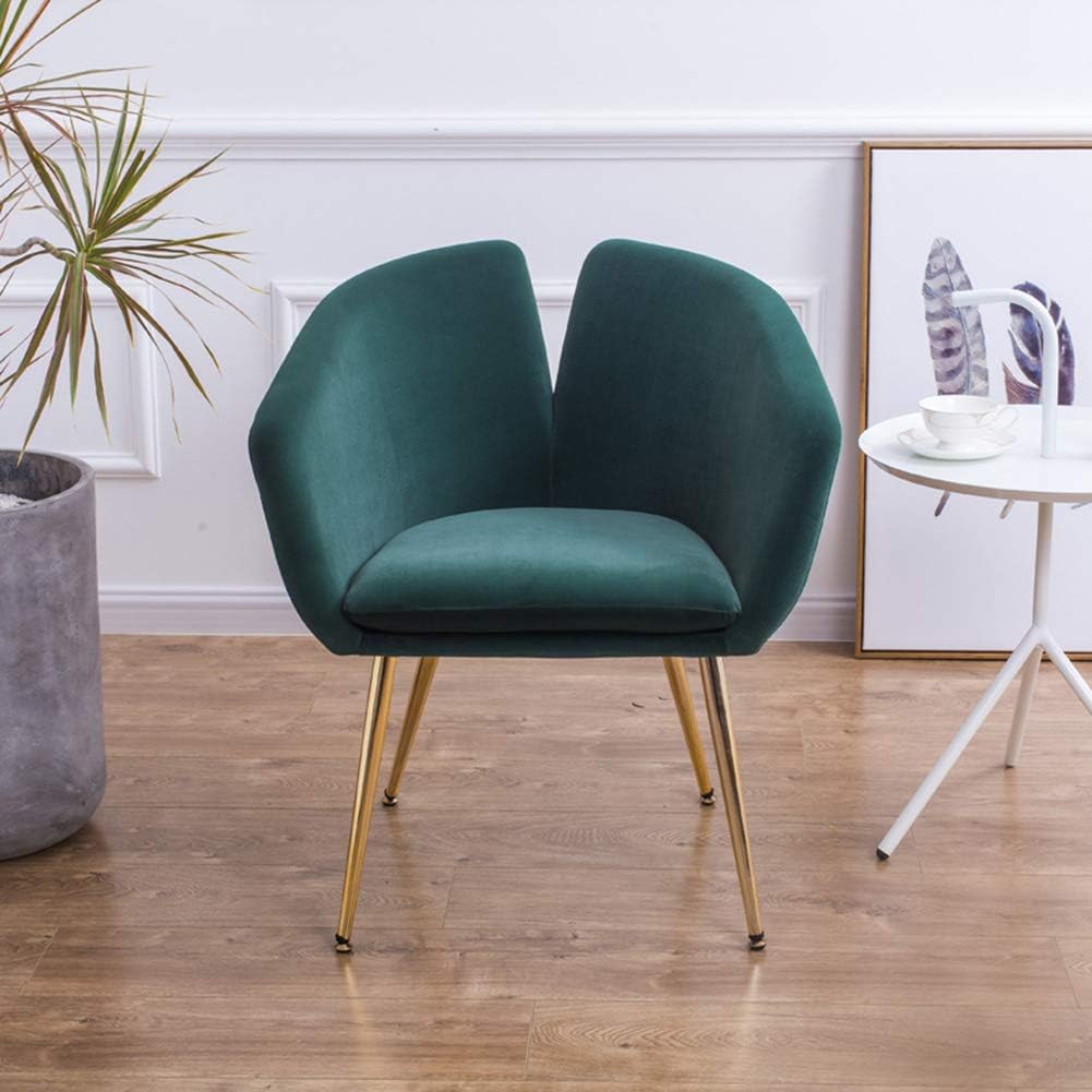 MAOMEI Lightweight Single Sofa Chair, Simple Living Room Fashion High Back Chair, Casual Small Sofa, Dining Chair, Desk Chair, 68×63×79cm Green