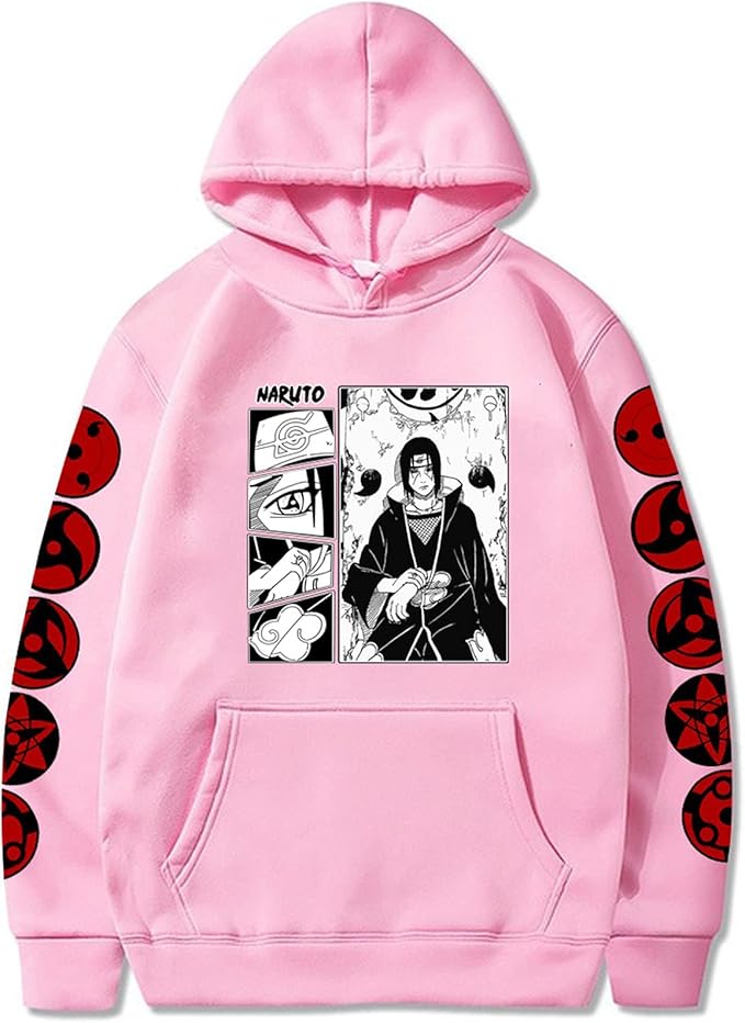 Naruto Itachi Hoodies Sasuke 3D Printed Anime Hooded Sweatshirt 