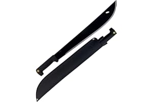 Condor Tool & Knife 18-Inch Black El Salvador Machete, Polypropylene Handle with Leather Sheath