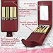 Celljoy Case for LipSense, Younique, Kylie Cosmetics, Liquid Lipsticks and Lip Gloss with Mirror - Fits 4 Tubes Mirror Card Slot - Travel Purse Storage (Wine Red)