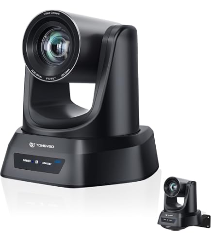 TONGVEIO HD 1080P PTZビデオカメラ Amazon.com: TONGVEO PTZ Camera AI Auto Tracking 12X Optical Zoom
