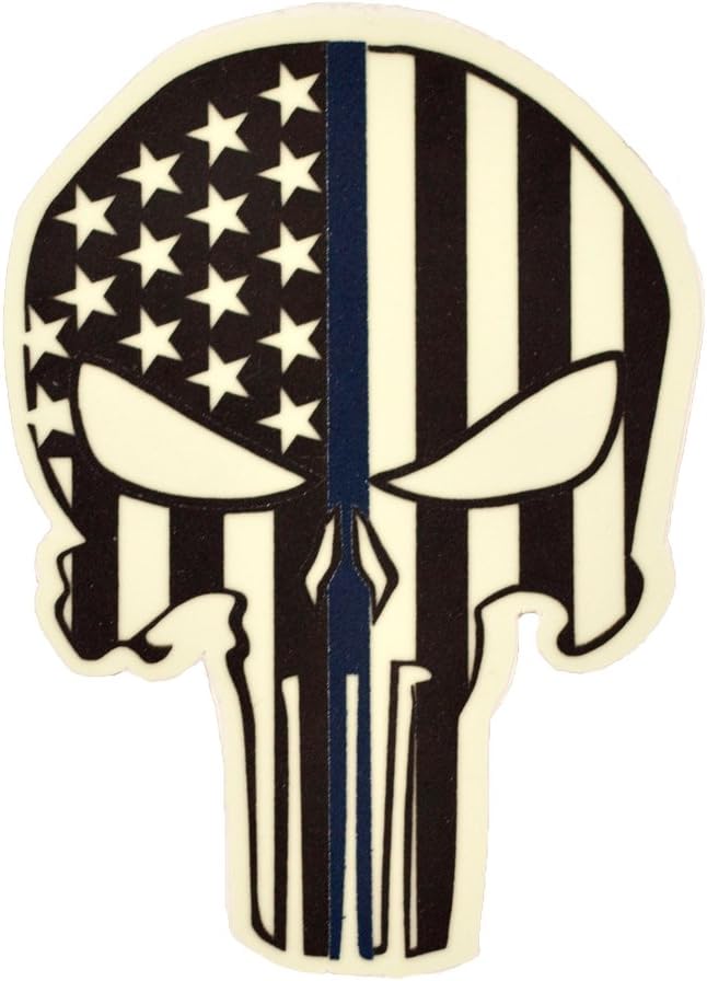 IdentiFire® Thin Blue Line Patriot (Punisher skull)