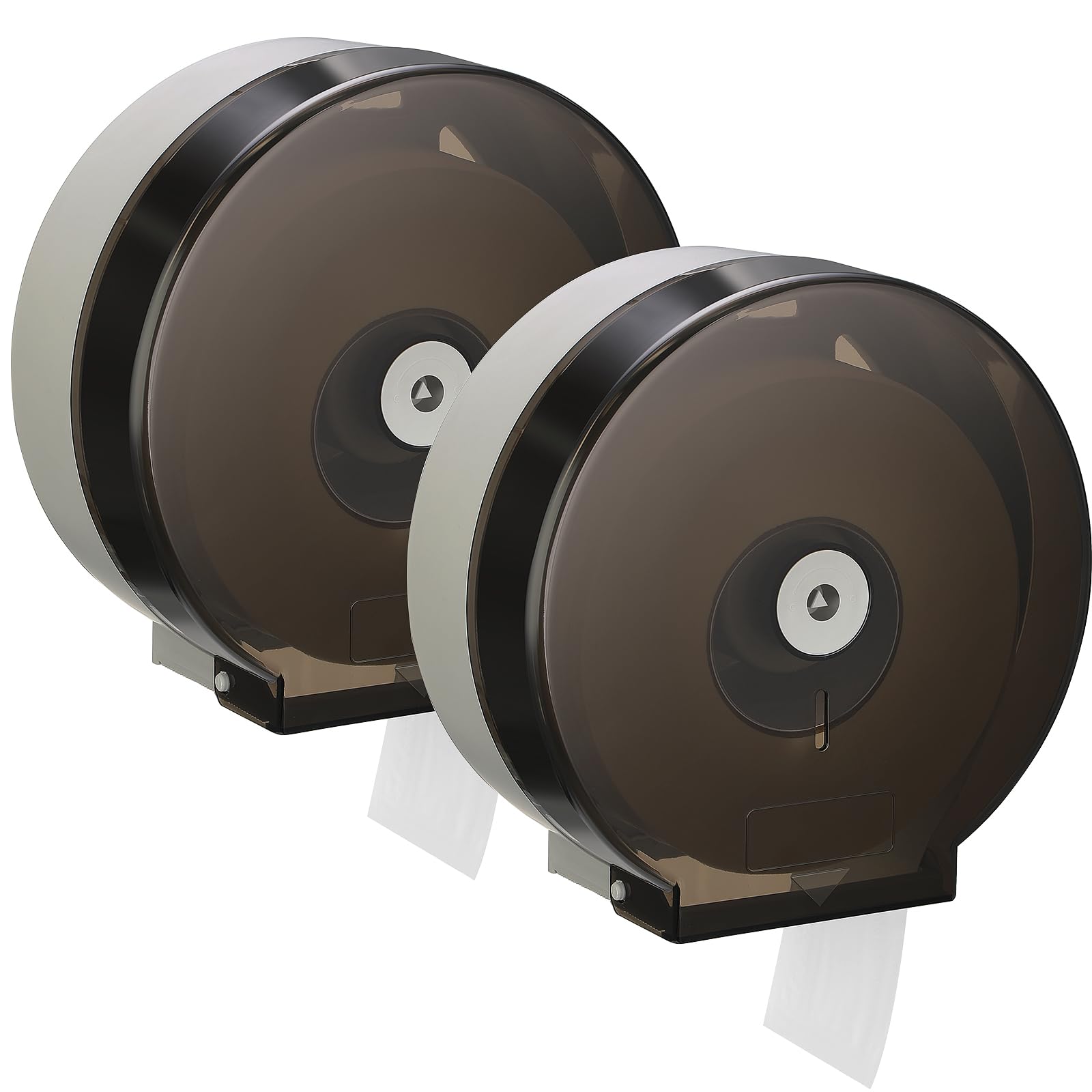 Photo 1 of Layhit 2 Pack Toilet Paper Holder Wall Mount, Toilet Paper Towel Dispenser, Commercial 9" Jumbo Plastic Tissue Dispenser with Key Wall Lock for Bathroom, Office, Restaurants