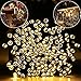 MZD8391 Upgraded 66FT 200 LED Christmas Lights Outdoor String Lights -100% UL Certified- Christmas Tree Lights Decoration for Wedding Party Patio Porch Garden, Warm White (END to END CONNECTABLE)