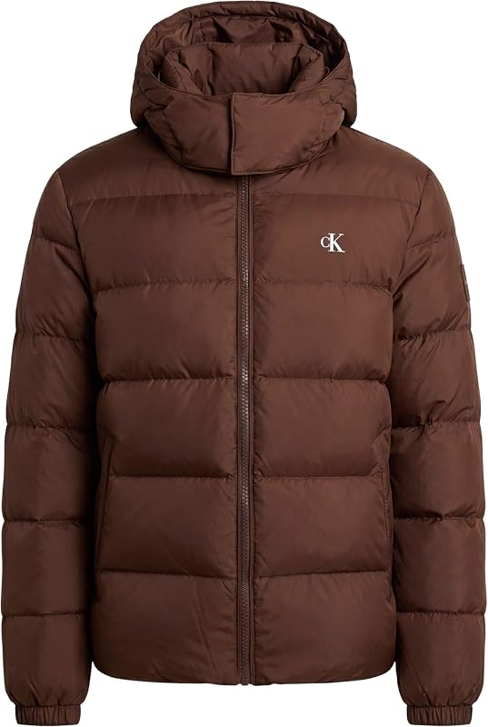 Ls Ls Chaqueta de nailon con cremallera y capucha para hombre Lv04rg515g (paquete de 1), Marrón (corcho marrón), L — foto 5 de 6