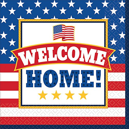 Amscan Welcome Home Luncheon Napkins, 6.5