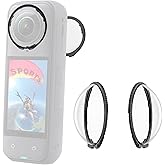 OGITBIO Premium Lens Guards for Insta360 X5,10H Hardness High Transparency Tempered Glass Lens, Upgraded Optical Performance Scratch-resistant Protective Lens Cover