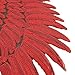 Large Angel Wings Sequin Patches Iron on Sew on Appliques Embroidered Motif for DIY Clothes (Red)