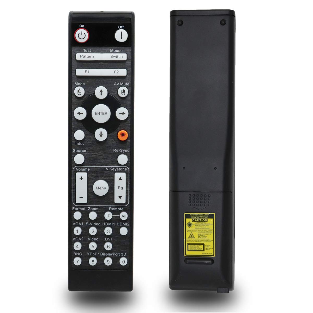 Auking Projector Remote Control for Optoma DLP Projector EH415 EH500 EH503 EH503e EH505 EH505-B EH505e EH515 EH515T W415 W505 W515 W515T WU515 WU515T X515 X600 X605 X605e BR541 BR561