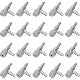 AQUANEAT Aquarium Control Valve 20PCS,Fish Tank 2 way Valves for 3/16" Airline Tubing, Plastic Air Regulator, for Aquarium Air Pump Accessories