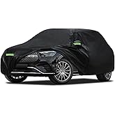 Car Cover Fit for Mercedes Benz E-Class Sedan E300 E350 E450/E43 E53 E63 | Waterproof Full Exterior Cover Sun Rain Protection with Door Zipper, Black