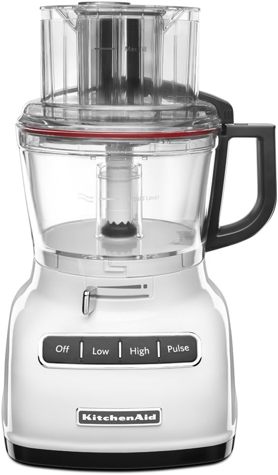 Amazon Com Kitchenaid Kfp0933wh 9 Cup Food Processor With Exact Slice System White Kitchen Dining