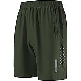 FoxQ Mens Quick Dry Athletic Running Shorts with Pockets Lightweight Workout Shorts for Sports Gym Basketball Hiking