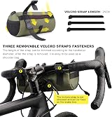 Rhinowalk Front Bike Bag 2.4L Handlebar Bag Waterproof Green view 3