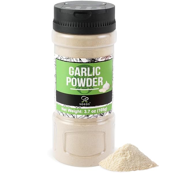 SOEOS GARLIC POWDER, 105G (3.7OZ), GARLIC POWDER SEASONING,...