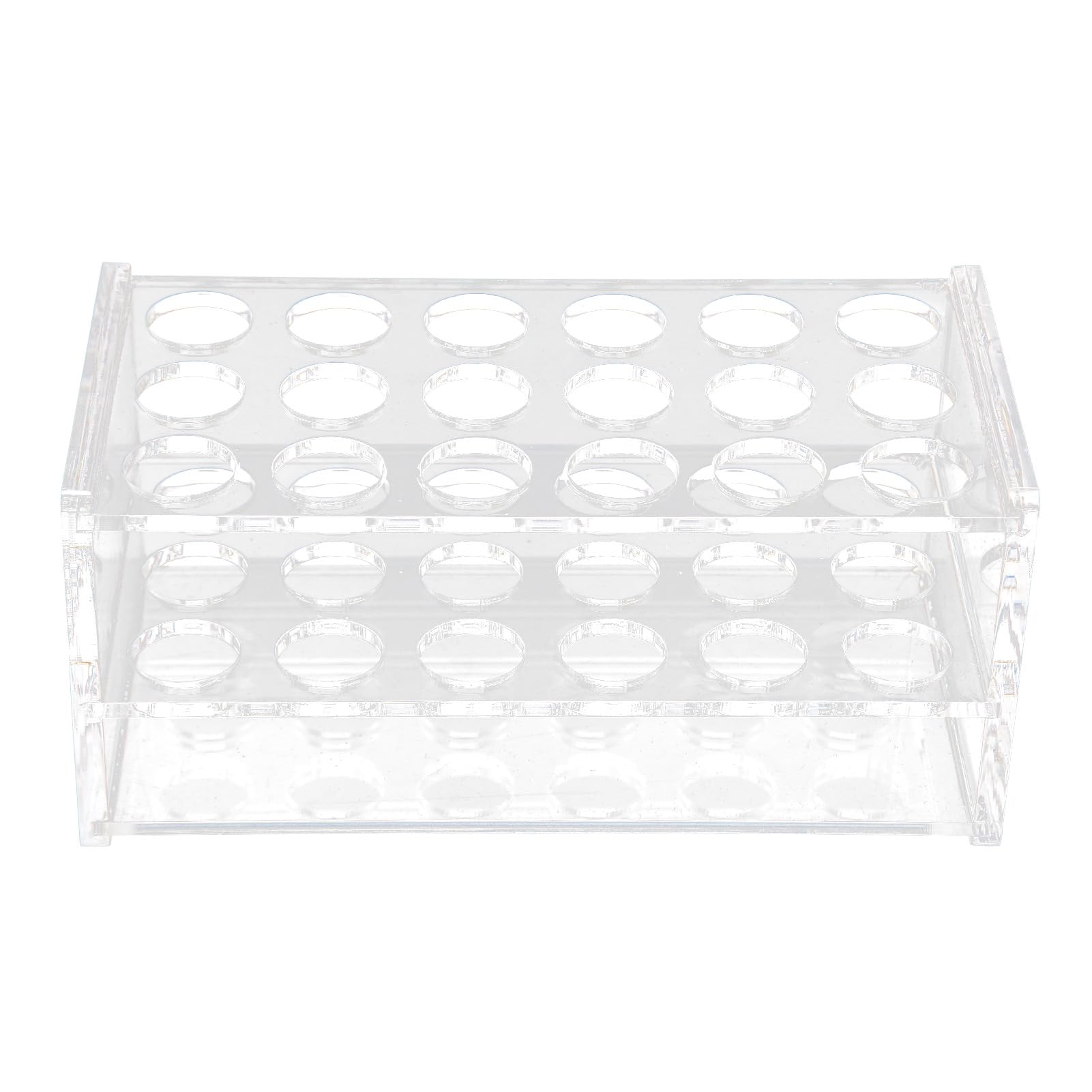 Photo 1 of Centrifuge Tube Holder, Acrylic Test Tube Rack for 17mm Tubes 18 Holes Transparent Centrifuge Tube Rack for 10ml 15ml Tube