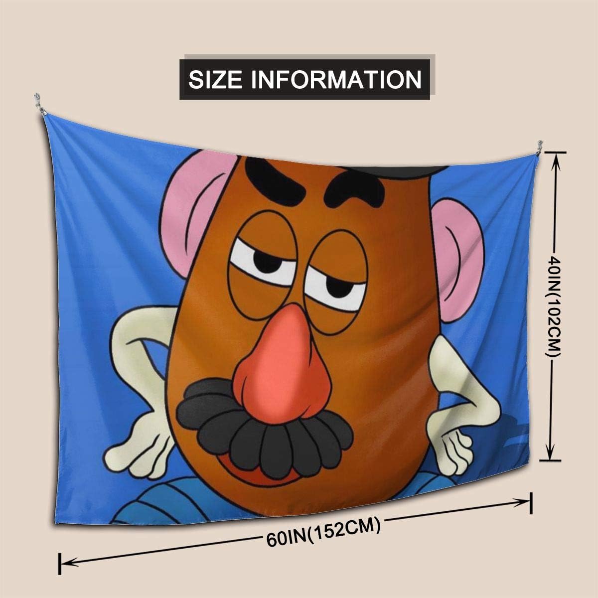 Amazon Co Jp ミスターポテトヘッド 3 壁掛けタペストリー おしゃれ 室内装飾タペストリー 玄関 浴室 掛け物 窓カーテン 多機能 カバー カーテン人気 新居祝い 個性ギフト152 102cm Generic