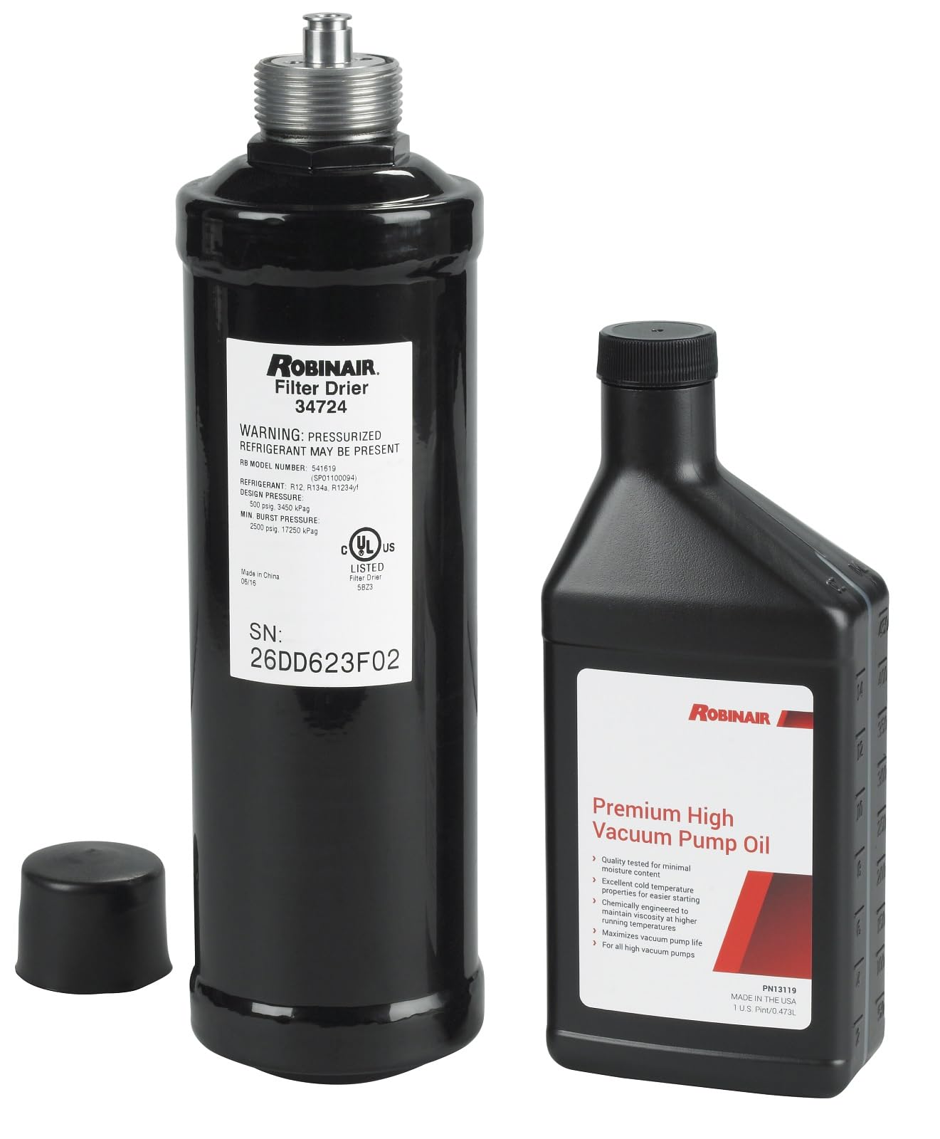 Robinair ROB13172 Spin On Filter Maint Kit with 34724 Filter